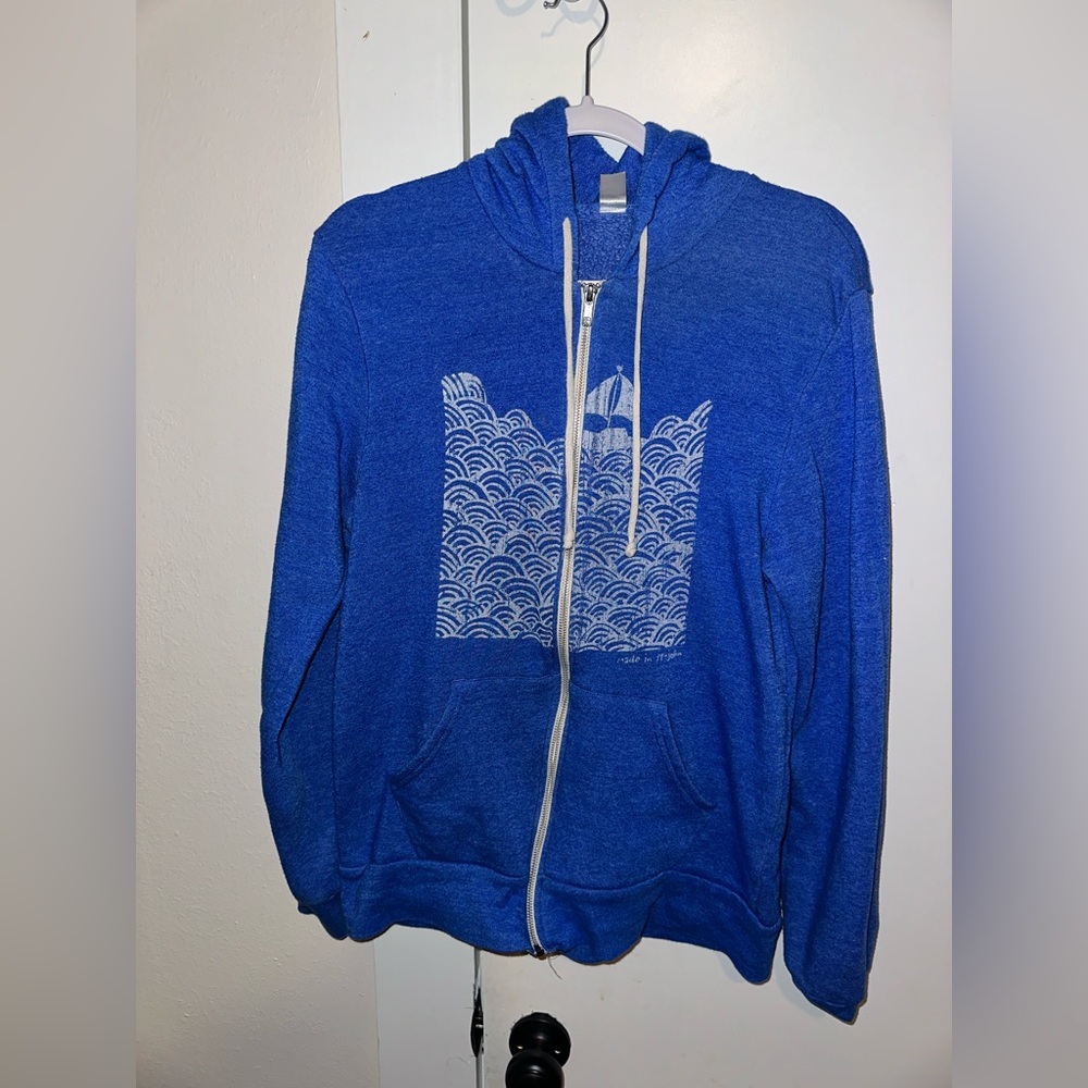 Alternative Large Blue Sweater Zip Up